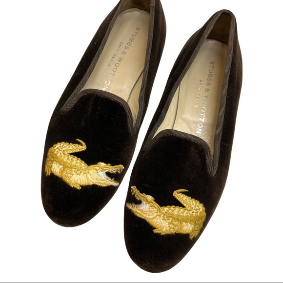 Alligator Stubbs and Wootton loafers - Picture 1 of 3